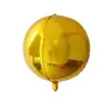 Venta caliente transfronteriza 22 pulgadas sin arrugas 4D globo oro rosa redondo película de aluminio 4D Globo Globo para fiesta de cumpleaños al por mayor