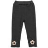 Leggings de otoño e invierno para mujer y niño, estilo occidental, personalizados, de marca de moda, estilo coreano, con flores, forrados de vellón, pantalones exteriores gruesos
