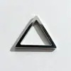 Cadena de Suéter de Acero de Titanio para Hombre Colgante Triángulo Cuadrado Geométrico Collar Colgante de Hip-Hop de Moda para Hombres y Mujeres