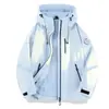 Chaqueta de montañismo para exteriores a prueba de viento e impermeable, tres en uno, con carcasa dura, estilo Luotuo, para mujer, nuevo estilo 2026, para hombre