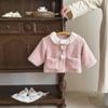 Ropa de Bebé, Traje de Bebé Niña Otoño e Invierno, Estilo Nuevo Forrado de Felpa para Finales de Otoño, Bebé de Un Año, Elegante Conjunto de Dos Piezas de Invierno
