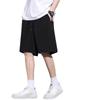 Shorts de cinco pontas de cor sólida masculino estilo Hong Kong Ins moda all-match verão estilo coreano simples solto preto casual calças esportivas