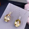 Colgante de citrino brasileño puro natural piedra natural color natural no es piezoeléctrico color horneado fuerte dinero todo cuerpo de red