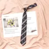 Vinho tinto Listrada Gravata de Nó Manual Jk Feminina Estilo Japonês Estilo College Camisa de Estudante Uniforme Dk Acessórios Casuais para Meninos