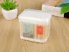 Cotonetes de Algodão para Bebê Caixa Portátil Cotonetes Pequenos para Crianças Cotonetes com Raspador de Orelha para Bebê Cotonetes de Papel com Ponta Dupla Cotonetes Finos Descartáveis