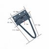 Fabricante Venta al por Mayor Soporte de Hierro Grueso Triangular Grande, Patas de Mesa Compactas, Soporte de Bisagra Plegable para Mesa de Postres