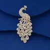 Broche Pavão Strass Explosivo Broche de Personalidade Moda Acessórios de Roupa Fênix Acessórios para Capa de Celular para Mulheres