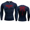 Comércio Exterior Base Camada para Corrida Treinamento na Academia Masculina Respirável Absorvente de Suor Elástica Calça Legging Camiseta Esportiva de Secagem Rápida
