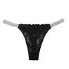 AliExpress cross-border nova roupa íntima feminina pêssego charmosa e atraente em forma de T calcinha feminina de cintura média sexy renda