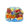 Pegatinas para Refrigerador de Shanghái Pegatinas Magnéticas de Madera Souvenirs Turísticos de la Ciudad Souvenirs Guochao Wenchuang Pegatinas Atracciones Turísticas Populares