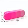 Internet Popular Soft Silicone Lápis Caso Criativo Estudante Gradiente Retangular Silicone Caso Simples Papelaria de Grande Capacidade