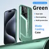 Funda de Teléfono Refrigeración por Aspas de Comercio Exterior Adecuada para Apple 16 Color Sólido 15PROMAX Sensación de Piel 13 Antigolpes 12 Gafas