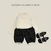 Pantalones de Linterna Florales de Primavera y Otoño para Niños, Pantalones con Cintura Elástica y Puños de Encaje para Bebés, Pantalones Largos Sueltos Casuales Anti-Mosquitos para Niñas