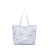 Bolsa de Lona con Estampado de Lazo en Stock, Versátil para el Viaje Diario, Gran Capacidad, Bolsa de Compras Ecológica, Set de Bolso de Hombro y Cruzado
