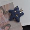 Estilo japonés con clip para el pelo brillante de estrella de cinco puntas diseño nicho para estudiantes clip de pico de pato y2k clip lateral del Milenio accesorios para el cabello
