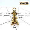 Colgante de llave creativo retro de los doce signos del zodíaco colgante mascota animal de cobre puro colgante tridimensional joyería de latón