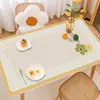 Mesa de Centro Pequeña para Escritorio Alfombrilla Fresca a Prueba de Aceite Impermeable Rectangular Anti-quemaduras PVC Alfombrilla para el Hogar
