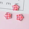 Ins Pequeno Fresco Transparente Xadrez Coração Estrela de Cinco Pontas Resina Acessórios para Cabelo Sapatos Material DIY Fabricante Direto no Atacado
