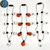 Colar LED Iluminado de Halloween Venda Quente Transfronteiriça Enfeites de Colar de Halloween Brinquedos Suprimentos para Festa Colar de Abóbora