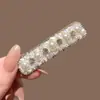 Pinzas para el cabello de pedrería brillante de lujo estilo coreano Dongdaemun Primavera 2026 para mujer, Colección de accesorios para el cabello de la frente