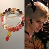 Tu Shan Jing Ye 17 Pulsera Vintage de Múltiples Capas con Cuentas Exquisito Temperamento Suave Nicho Pulsera de Alta Calidad Novia