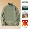 Suéter Sencillo de Cuello Alto para Hombre de Forro Polar y Modal Integrado Otoño e Invierno 2026 Estilo Nuevo con Forro Polar Añadido y Tejido de Base Engrosado