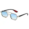 Gafas de Sol de Doble Puente con Marco de Metal para Hombre Estilo Deportivo de Moda para Exteriores Anti-UV Gafas de Sol Estilo Aviador con Patillas Rojas Ins