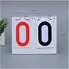 Marcador de PVC de tres dígitos grande e impermeable tipo flip para equipos de baloncesto y fútbol