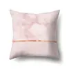 Funda de Almohada de Poliéster Decoración de Coche Funda de Almohada Impresa para el Hogar Funda para Cojín de Cintura Cojín de Coche Funda para Cojín de Mesita de Noche QTA17