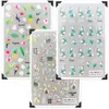 Transfronterizo especialmente para pegatinas de flor para decoración de uñas al por mayor girasol lirio margarita pegatinas de uñas adhesivas transparentes