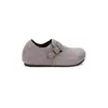 Sapatos Boken de Couro Macio Versáteis Retro com Aumento Interno de Pelo para Mulheres Bico Redondo Solado Grosso Roupa de Trabalho Quente Inclusivos para Uma Perna