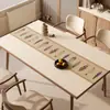Toalha de Mesa Estilo Wabi-Sabi, Lavável, Impermeável, à Prova de Óleo, Resistente ao Calor, Design de Desenho Animado, Resistente a Manchas, Retangular, Protetor de Superfície para Mesa de Centro