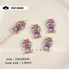 Accesorios para Joyería DIY Máquina de Gashapon Linda Cuentas de Agujero Recto Hecho a Mano DIY Pendientes de Perlas Collar Cadena para Teléfono