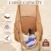 Bolsa de Playa Plegable de Malla Estilo Nuevo de Verano para Mujer, Bandolera Única, Bolsa de Almacenamiento Portátil para Viajes, Bolsa de Compras Transpirable para Exteriores