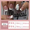 Uñas postizas europeas y americanas cortas, medianas y largas, tipo ataúd, ballet, parches de uñas, productos terminados en caja, se pueden diseñar con dibujos y muestras.