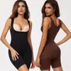 Body moldeador posparto transfronterizo, pantalón reductor de abdomen, moldeador corporal, faja reductora de cintura, pantalón levanta glúteos, camiseta de tirantes una pieza con soporte y modelado de busto