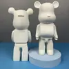 Oso fluido blanco en bruto diy hecho a mano red popular oso violento fluido adornos tienda hecha a mano puesto de mercado comercio exterior suministro al por mayor