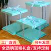 Caja para Pastel de Cumpleaños Transparente Totalmente Tres en Uno al por Mayor del Fabricante 6 8 10 12 14 pulgadas Caja para Pastel de Doble Capa Elevada