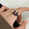 Bestseller transfronterizo: Anillos cepillados lindos y peculiares con temática de gatos, anillos frescos exquisitos y dulces para mujeres, regalos perfectos para novias, suministro de joyería de nicho