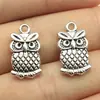 20x11mm 2.2g Plata Antigua Retro DIY Aleación Accesorios Animal Volador Búho Colgante