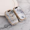 Funda protectora con borde dorado para llave de Hyundai Sonata 8, compatible con modelos ix35 Langdong Kia K2 de 2012.