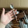 Petitbonheur Estilo Ins Coreano Acero Inoxidable Cubiertos Estilo Occidental Cuchillo, Tenedor, Cuchara, Palillos de Comedor para el Hogar, Tenedor