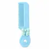 Pente Mini Laço Desenho Animado Atacado Cor Doce Pente Portátil Mini Pente de Dentes Finos Pente Fofo Infantil para Cabelo