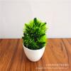 Flores Artificiais e Plantas Verdes Pequenos Ornamentos Sala de Estar Interna Casa Flores Falsas de Plástico Pequena Árvore Bonsai Flor Decorativa Vasos de Ornamentos