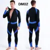 Roupa de Neoprene com Zíper Frontal de 3mm Macacão de Mergulho Roupa Molhada Roupa de Surfe Prova de Frio Natação ao Ar Livre Roupa Quente