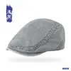 Boina de Mezclilla Lavada Estilo Japonés para Mujer, Gorra de Béisbol de Verano, Circunferencia de Cabeza Grande, Gorra Hacia Adelante Estilo Americano, Gorra de Artista Vintage para Hombre