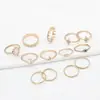 Joyería para Manos Popular Transfronteriza Europea y Americana Anillo Articulado Hueco con Diamante Accesorios Anillo para Mujer Estrella Luna Ópalo