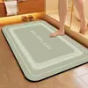 Tapete Simples para Chão de Banheiro, Tapete Macio Antiderrapante de Lama de Diatomáceas para Entrada de Vaso Sanitário, Uso Doméstico, Espessado, Resistente à Sujeira, Resistente ao Desgaste