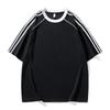 Camiseta Masculina de Manga Curta 2025 Verão Nova para Corrida Gola V Redonda Topo Seda Gelo Roupa Fitness Badminton Roupa Esportiva para Homens