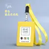 Set de Poliuretano con Múltiples Ranuras para Tarjetas, Portatarjetas de Identificación, Funda de Cuero, Portatarjetas de Identificación Personalizado con Correa, Insignia de Trabajo, Insignia, Tarjeta de Identificación, Autobús